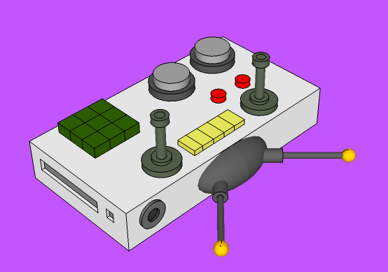 Sketchup-rendered illustration of Doofenshmirtz Do-Volitionator from the Phinas and Ferb episode, 'Brain Drain'
